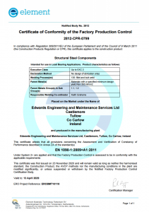 Edward Engineering CE Cert 2024